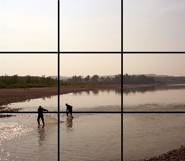 my Grandfather and his good friend straining for minnows - near Glendive, Montana